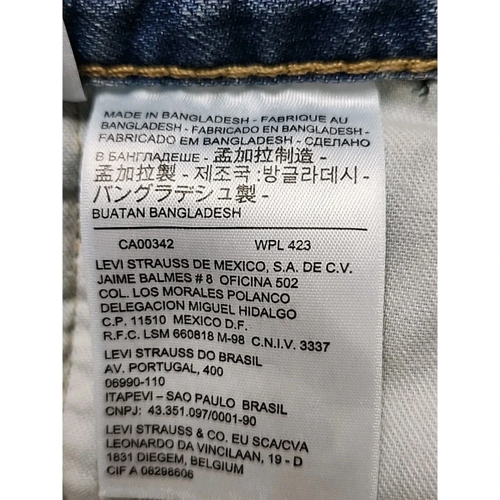 Levi's 559‎ Jeans Mens 40x30  Relaxed Straight Light Wash Casual 42x29 Measured